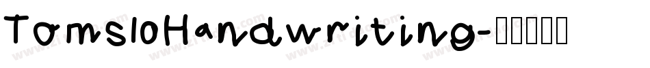 Toms Handwriting字体转换